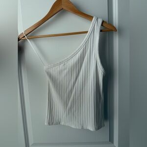 american eagle one shoulder crop top